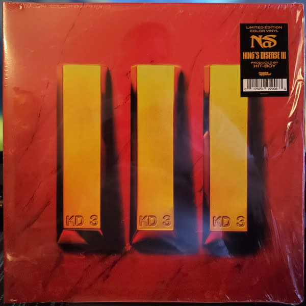 Nas KING'S DISEASE 1.2.3 セット Nas - King's Disease III 2LP (2023), Red & Black Striped - Play De