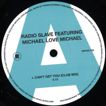 Radio Slave Featuring Michael Love Michael – Can’t Get You 12" (2023, REKIDS)