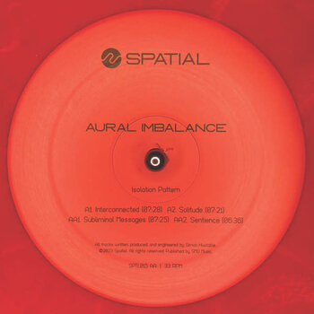 Aural Imbalance – Isolation Pattern 12" (2023, Spatial. Red Marbled Vinyl)