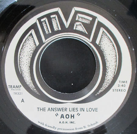 AOH – The Answer Lies In Love 7" (2023 Reissue, Tramp Records, Limited Edition)