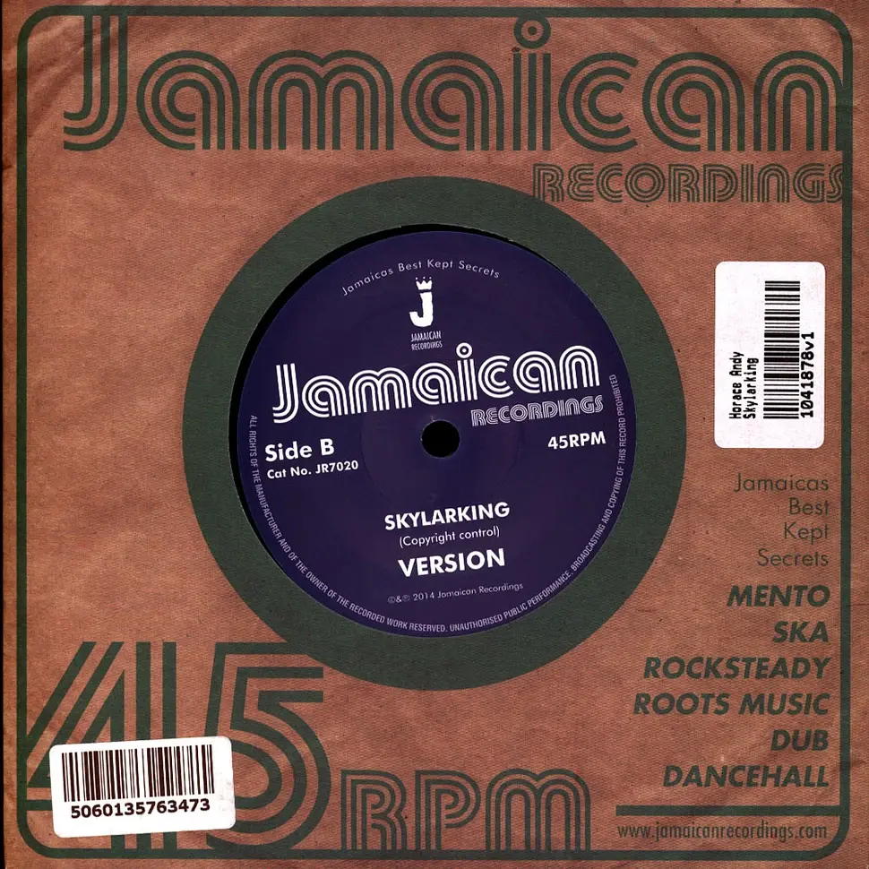 Horace Andy - Skylarking / Version 7" (2023