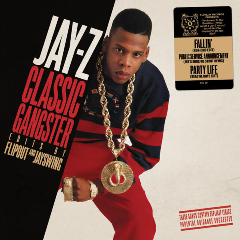 Jay-Z Classic Gangster Edits By Flipout & Jay Swing - Fallin / P.S.A. / Party Life 7" (2022 FlipNJay Records)