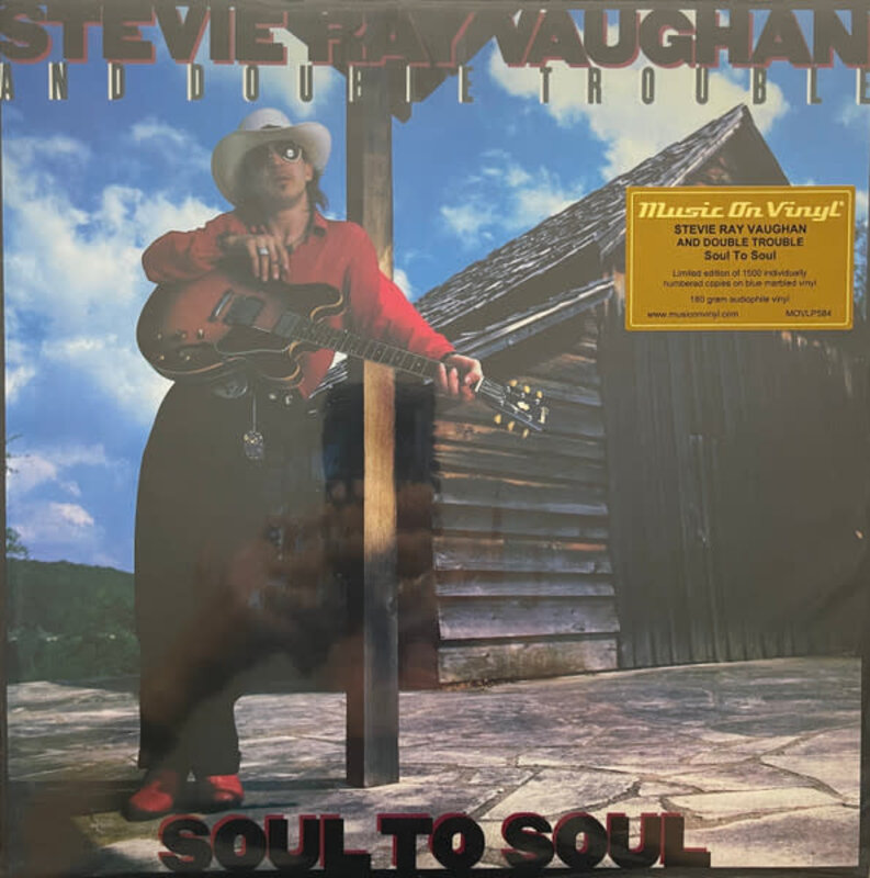 Stevie Ray Vaughan & Double Trouble - Soul To Soul LP (2023 Music On Vinyl Reissue), Blue Marbled