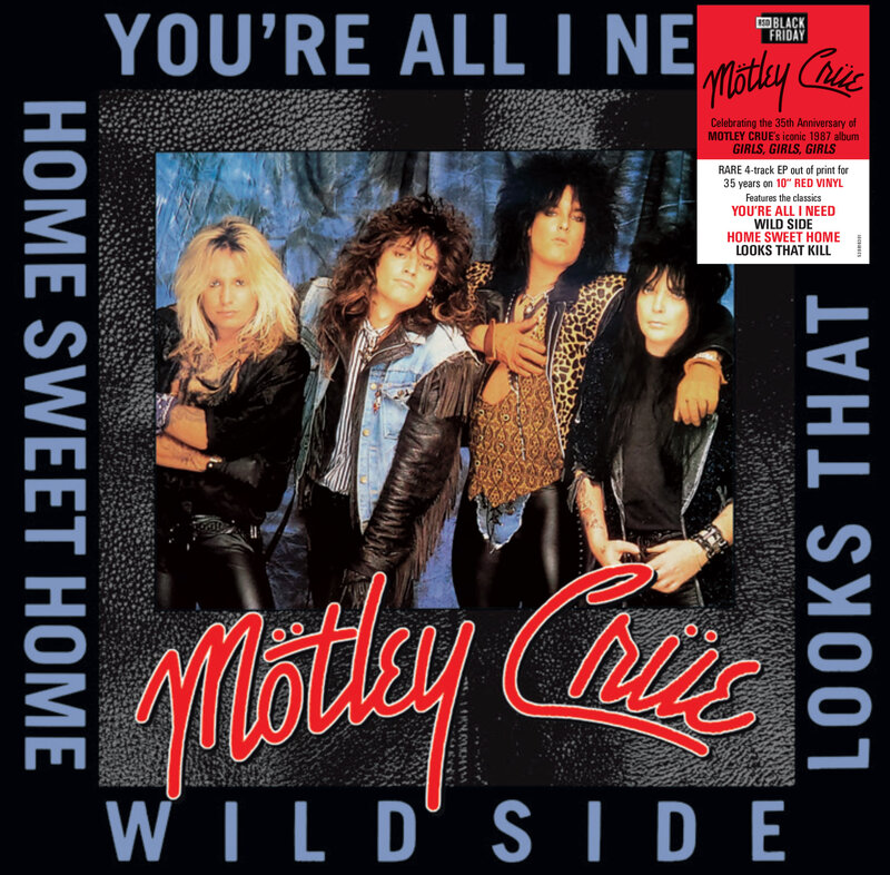 Motley Crue - Girls, Girls, Girls Tour EP 10" [RSDBF2022], Red Vinyl, 35th Anniversary