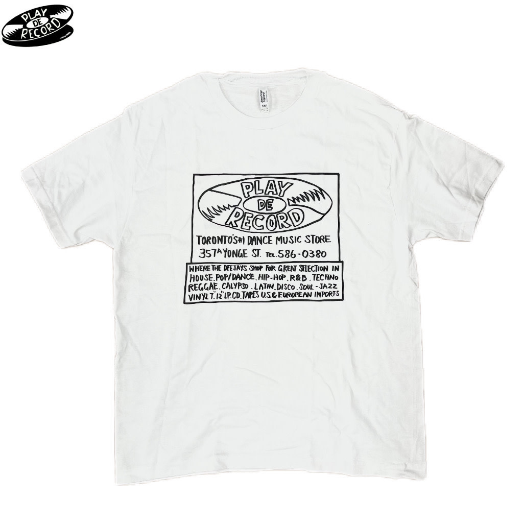 Play De Record OG Yonge Street Store Sign T-Shirt [WHITE]