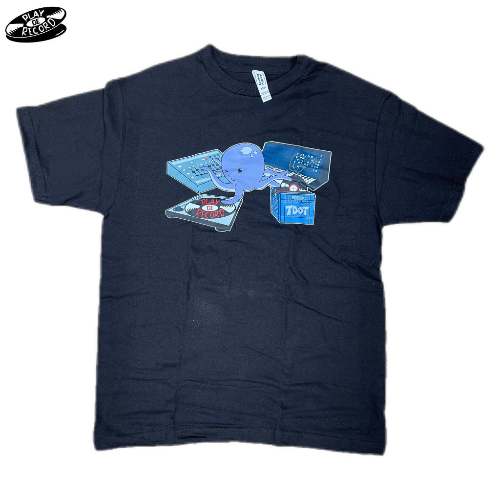 Play De Record *T Dot Octopus* T-Shirt [BLACK]