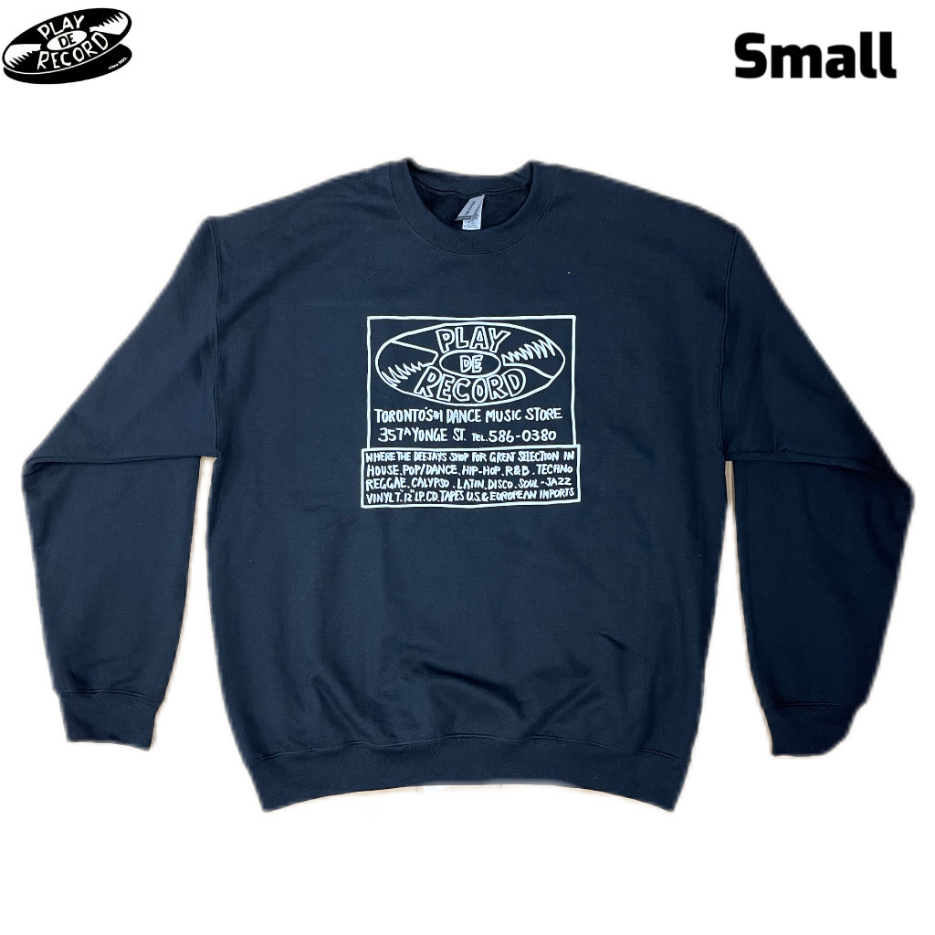 Play De Record OG Yonge Street Store Sign Crewneck [BLACK]
