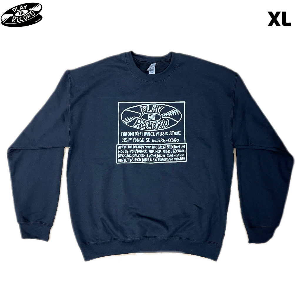 Play De Record OG Yonge Street Store Sign Crewneck [BLACK]