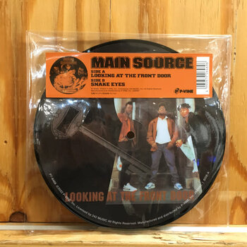 Main Source - Looking At The Front Door / Snake Eyes 7" PICTURE DISC (2023 P-Vine Reissue), Japanese Promo