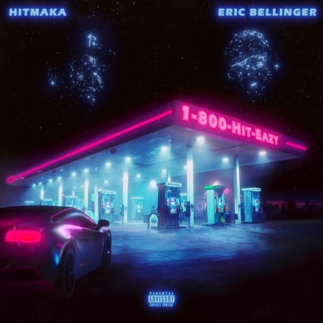 Eric Bellinger - 1-800-Hit-Eazy: Line 1 & 2 2LP (2023), Aqua and Orchid Smash Colour
