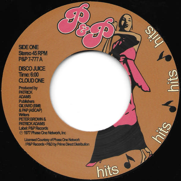 Cloud One – Disco Juice 7" (2023 Reissue, P&P Records)