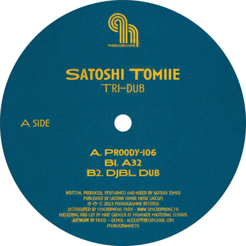 Satoshi Tomiie – Tri-Dub 12" (2023, Phonogramme)