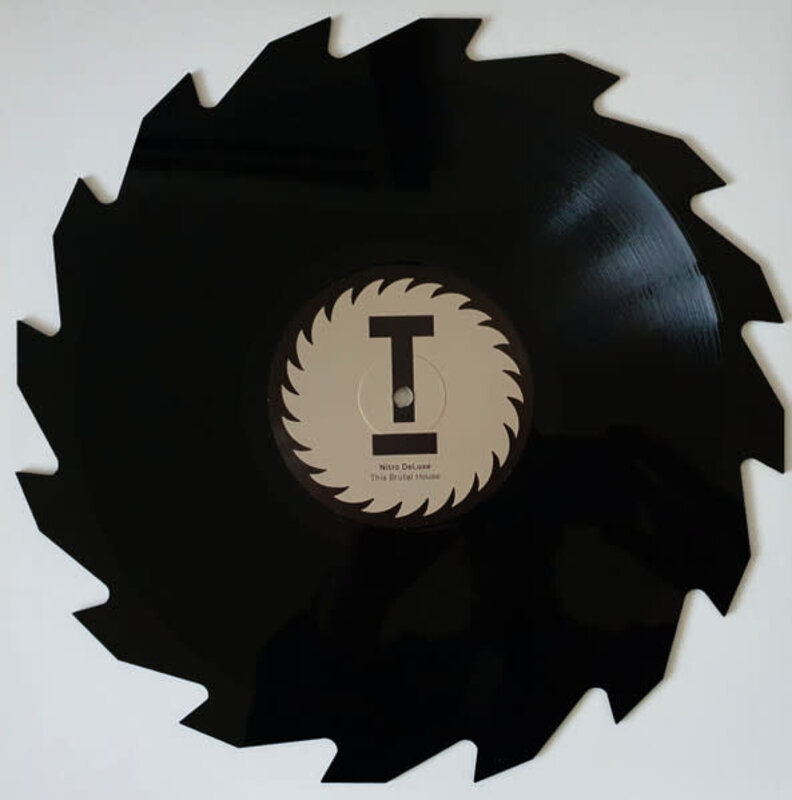 Nitro DeLuxe, Mark Knight – This Brutal House 12" (2023, Toolroom Records, Die Cut Saw Tooth Shaped Vinyl)