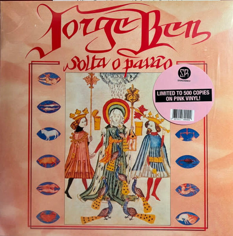Jorge Ben - Solta O Pavão LP (2023), Pink Vinyl, Limited 500