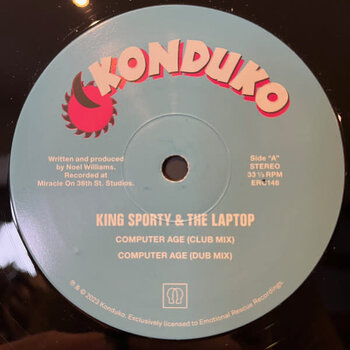King Sporty & The Laptop – Computer Age 12" (2023 Reissue, Emotional Rescue)