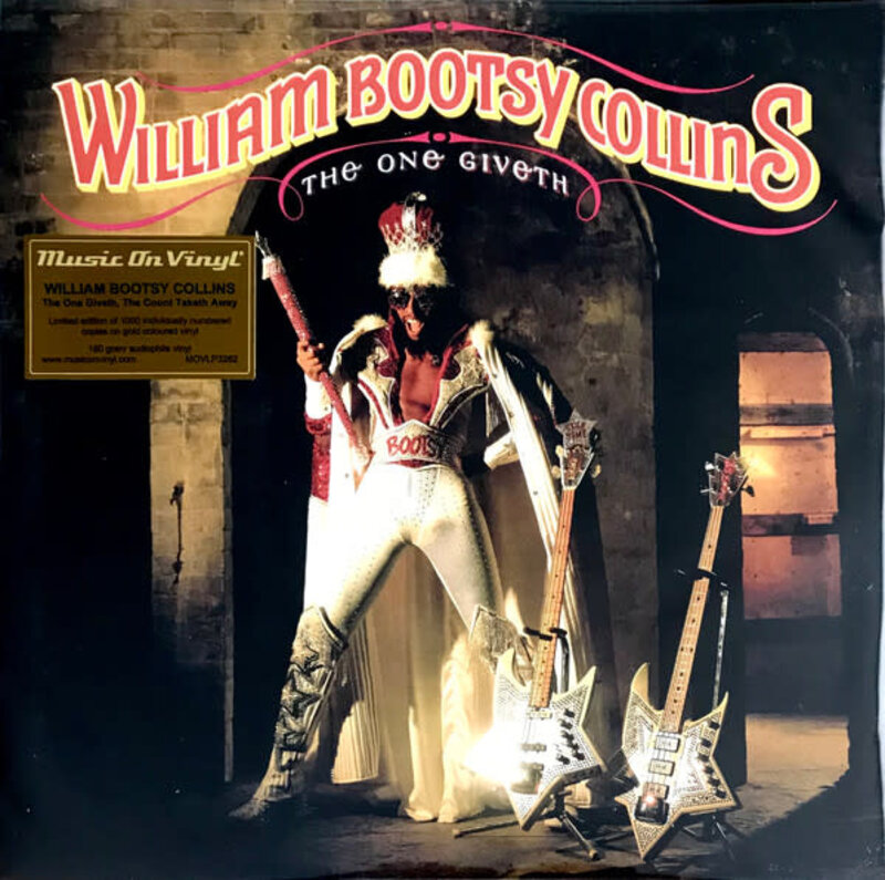 William "Bootsy" Collins - The One Giveth, The Count Taketh Away LP (2023 Music On Vinyl Reissue), Limited 1000, Gold Vinyl