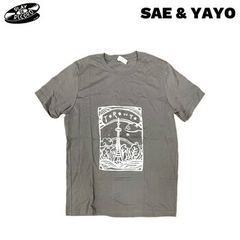Sae & Yayo Handprinted Silkscreen Toronto T-Shirt [GREY]