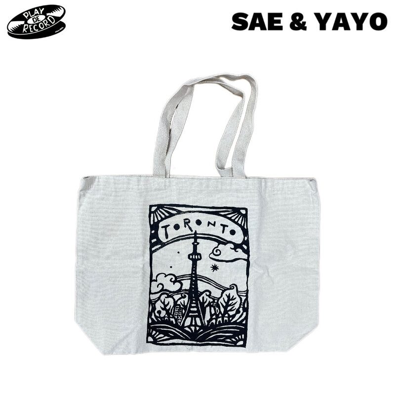 Sae & Yayo Handprinted Silkscreen Toronto WIDE Tote Bag