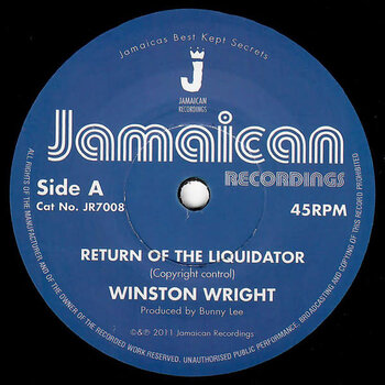Winston Wright - Return Of The Liquidator 7" (2023 Reissue)