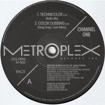 Channel One – Technicolor 12" (2023 Repress, Metroplex)