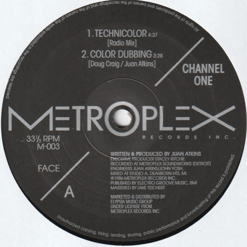 Channel One – Technicolor 12" (2023 Repress, Metroplex)