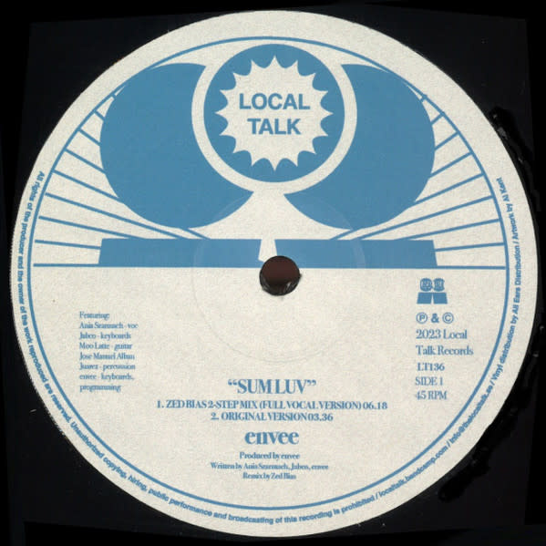 Envee – Sum Luv / Styrax 12" (2023, Local Talk)