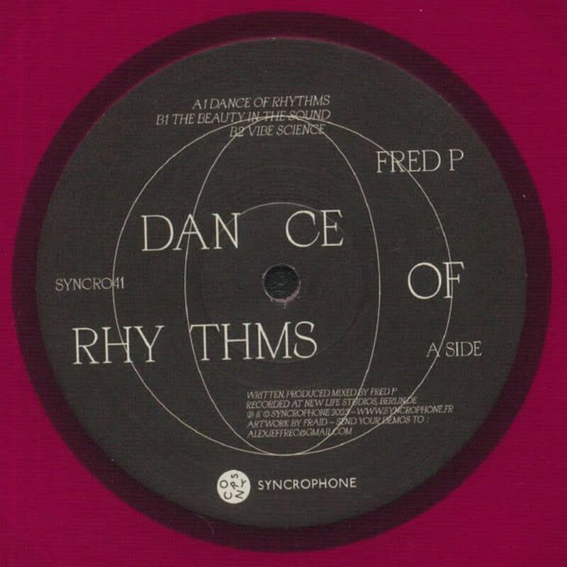 Fred P – Dance Of Rhythms 12" (2023, Syncrophone Recordings)
