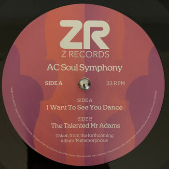 AC Soul Symphony – I Want To See You Dance 12" (2023, Z Records)
