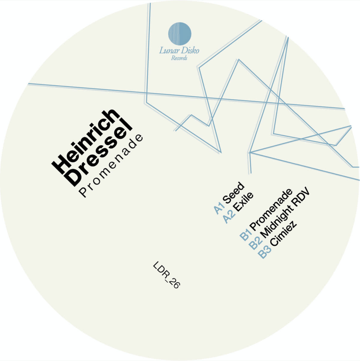 Heinrich Dressel - Promenade 12" (2022, Lunar Disko Records)