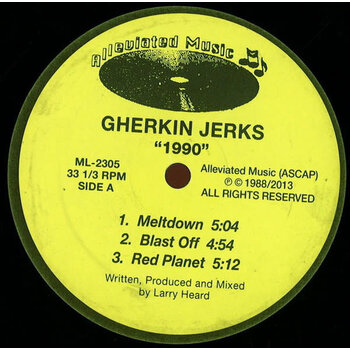 Gherkin Jerks – 1990 EP 12" (2024 Repress, Alleviated Records)