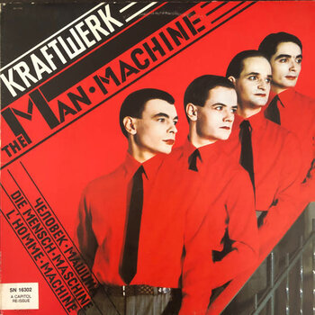 (VINTAGE) Kraftwerk - The Man · Machine LP [Cover:VG+,Disc:NM](1980 Reissue. Canada), Purple Labels