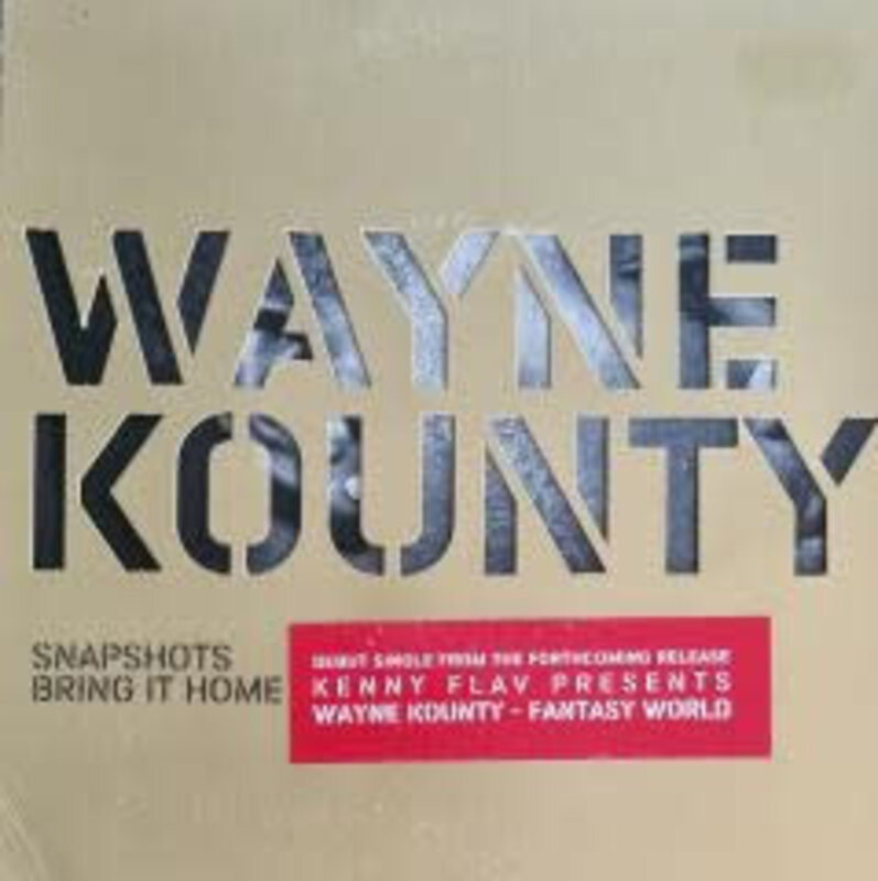 Wayne Kounty – Snapshop / Bring It Home 7" (2024 Repress, Premier Cru Music)