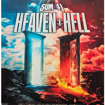 Sum 41 - Heaven :x: Hell 2LP (2024), Red & Black Quad With Blue Splatter