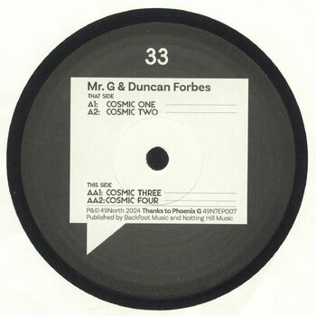 Mr. G & Duncan Forbes - Cosmic One EP 12" (2024, 49North)