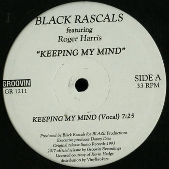 Black Rascals Featuring Roger Harris – Keeping My Mind 12" (2024 Repress, Groovin Recordings)