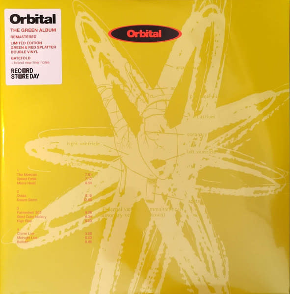 Orbital - The Green Album 2LP [RSD2024April], Green & Red Splatter