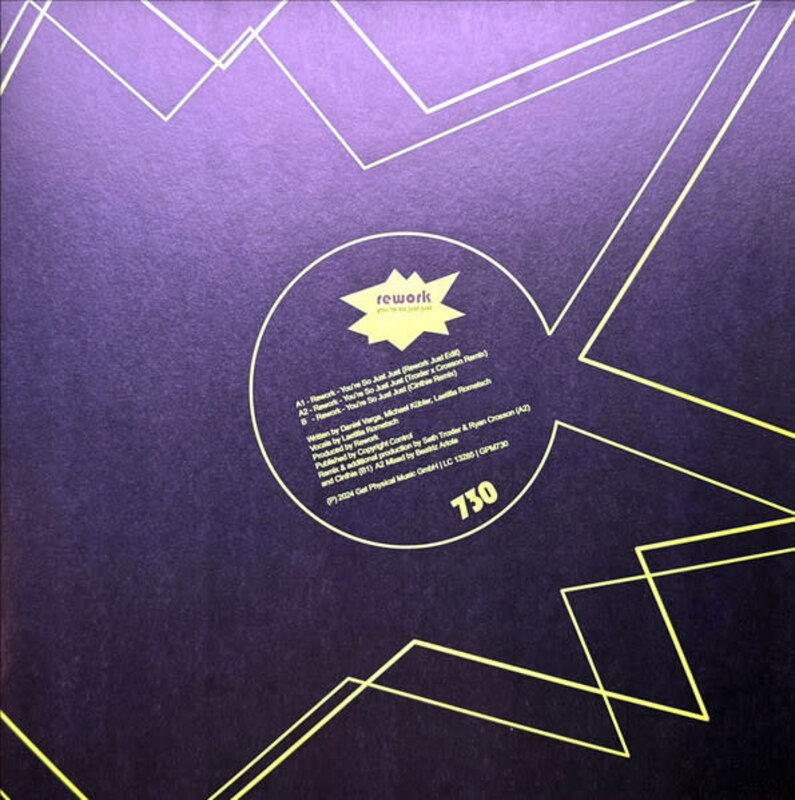 Rework – You're So Just Just 12" (2024, Get Physical Music)