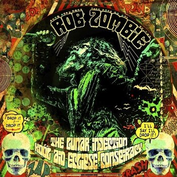 Rob Zombie - The Lunar Injection Kool Aid LP (2024 Reissue), Blue in Bottle Green w/ Black and Bone Splatter Vinyl