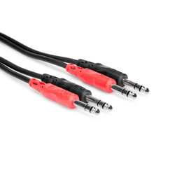 HOSA [CSS-202] DUAL 1/4 in TRS to DUAL 1/4 Stereo Interconnect Cable *2m*