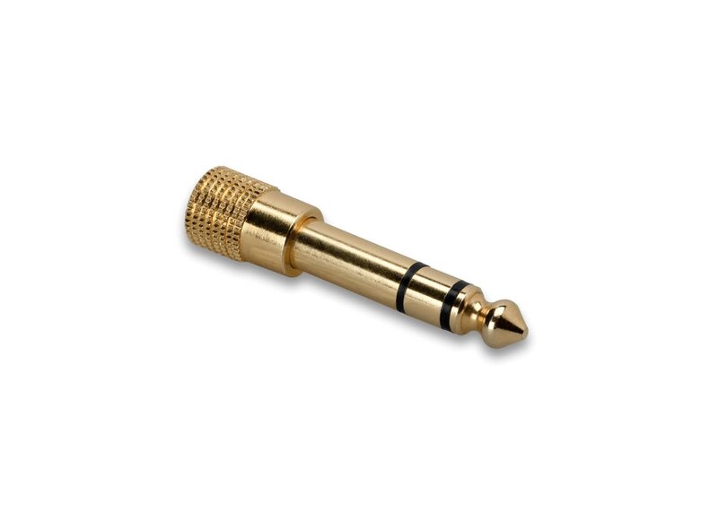 HOSA [GHP-105] Headphone Adaptor 3.5mm TRS to 1/4 in TRS (Headphone AUX to Guitar Jack Quarter)