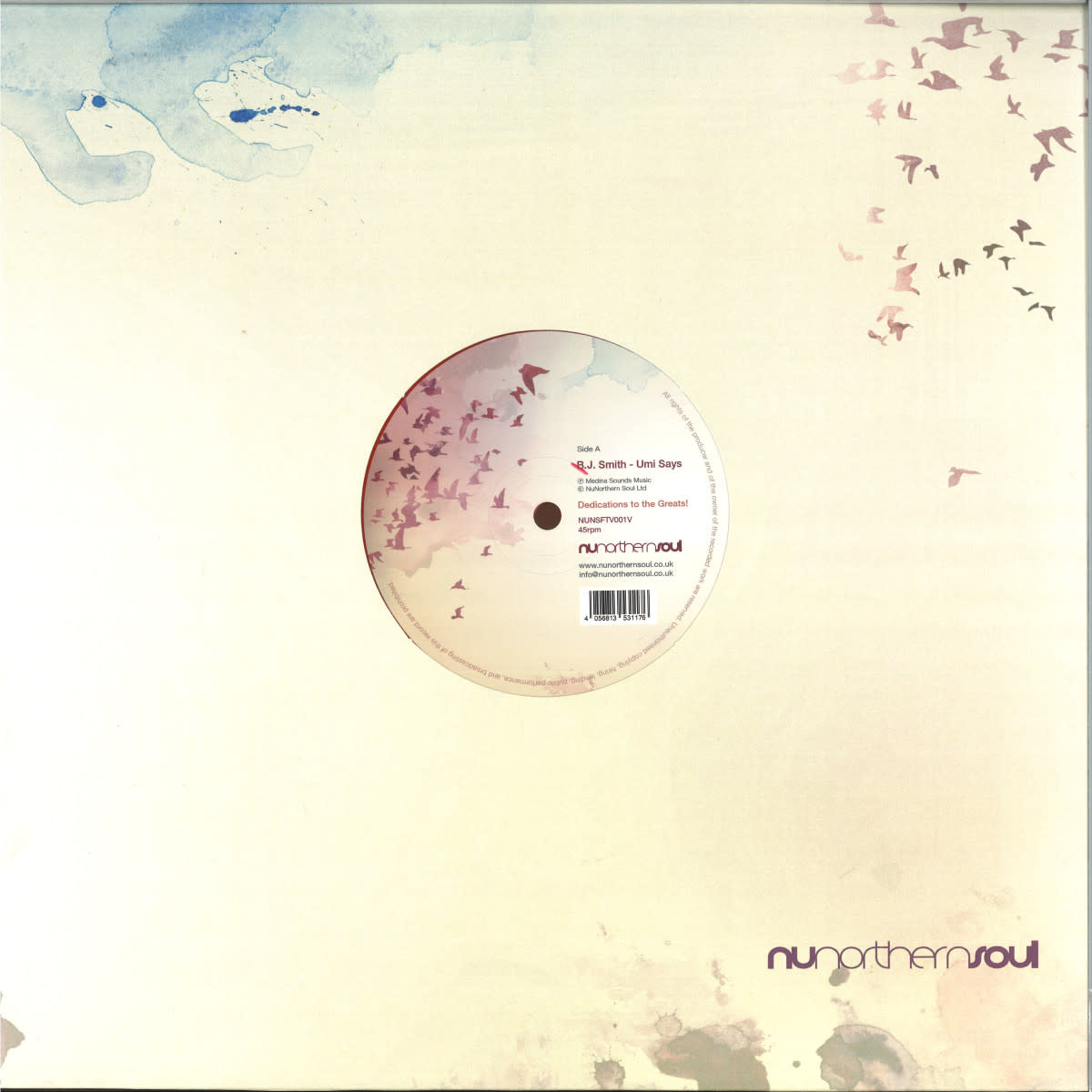 B.J. Smith – Dedications To The Greats! 12" (2024 Reissue, Red Vinyl, NuNorthernSoul)