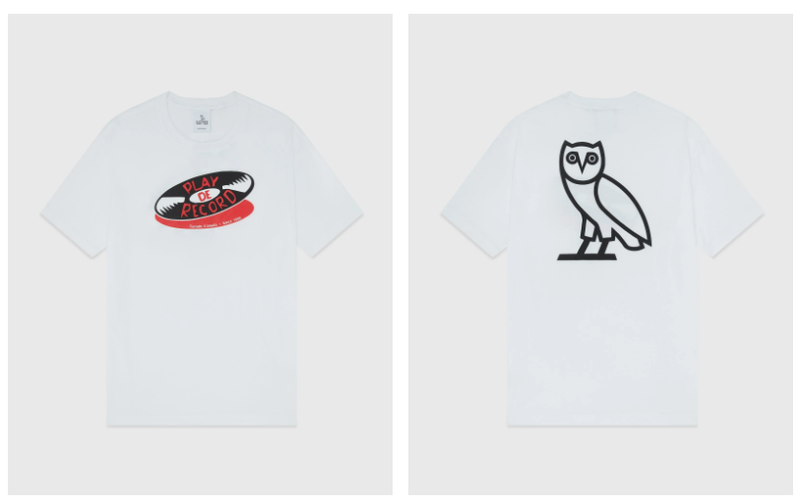 OVO (October's Very Own) X Play De Record T-Shirt [Colour Print on White Shirt]
