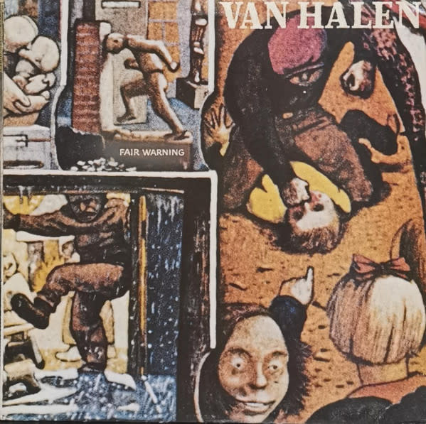 (VINTAGE) Van Halen - Fair Warning LP [Cover,Disc:VG] (1981,Canada)