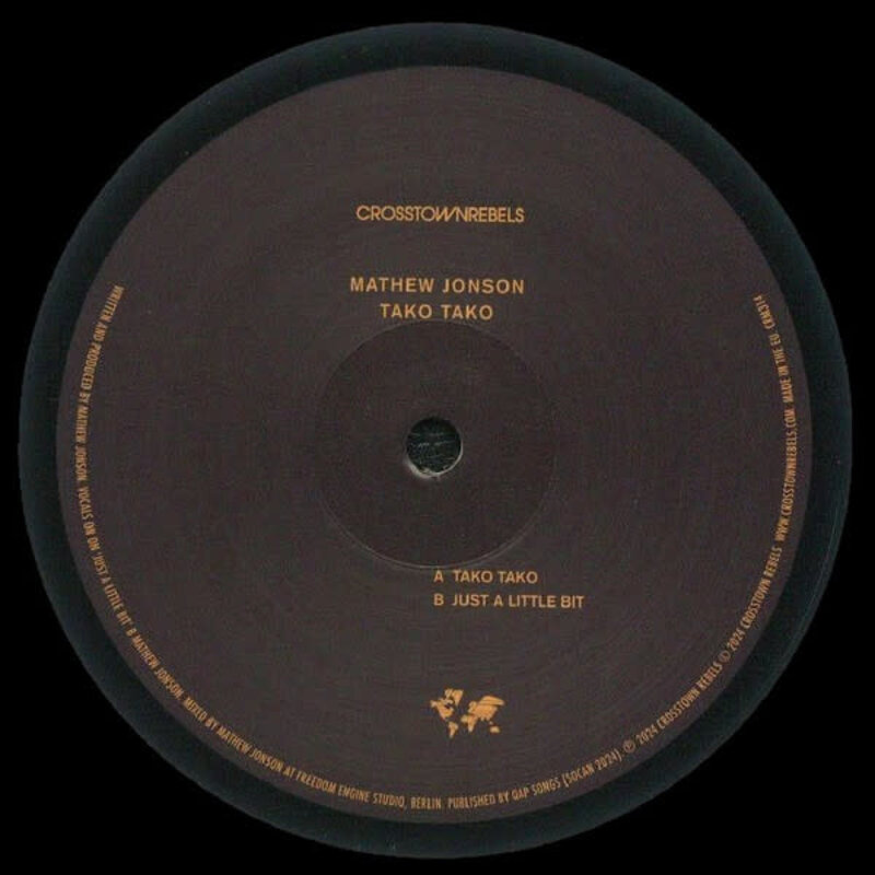 Mathew Jonson – Tako Tako 12" (2024, Crosstown Rebels)