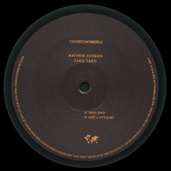 Mathew Jonson – Tako Tako 12" (2024, Crosstown Rebels)