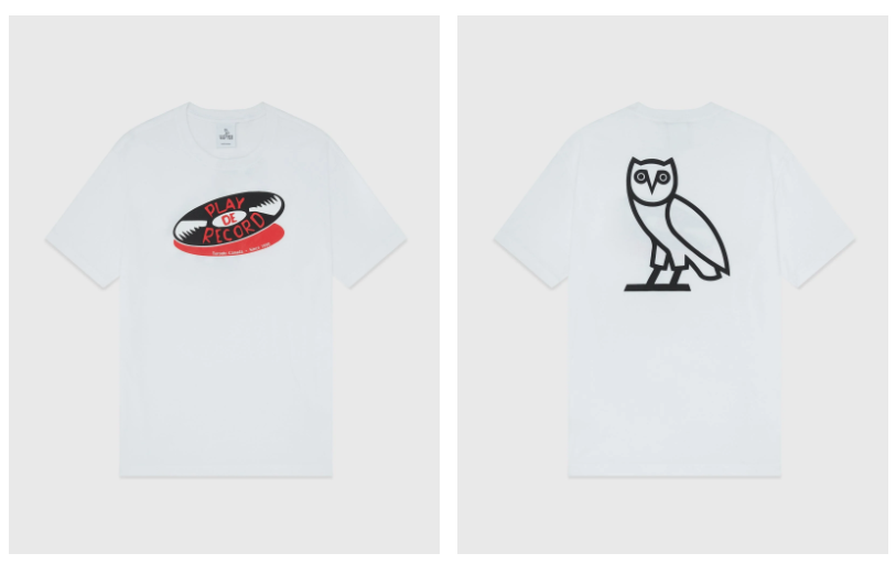 OVO (October's Very Own) X Play De Record T-Shirt [Colour Print on White Shirt]
