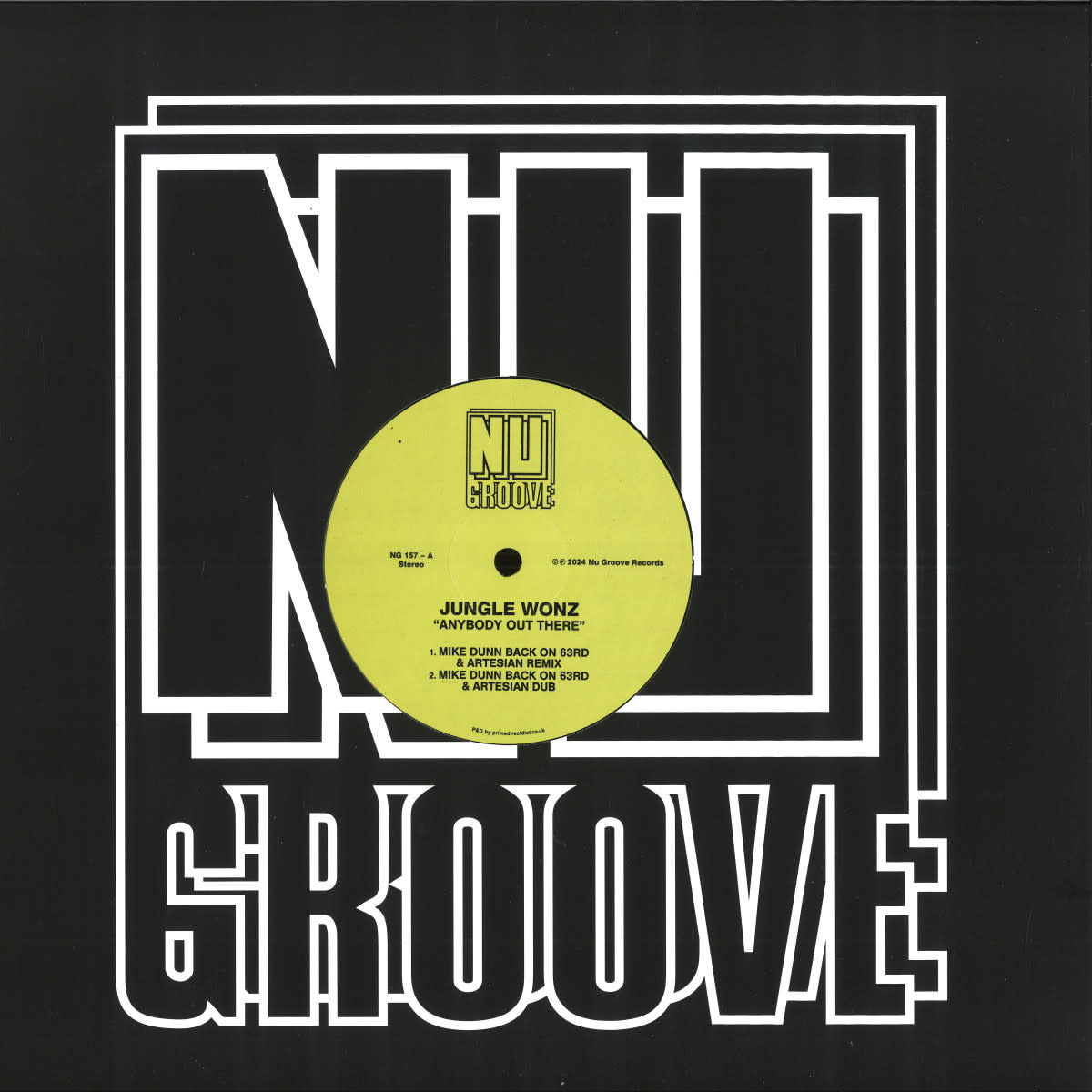 Jungle Wonz – Anybody Out There / 20 Paces From The Moon 12" (2024, Nu Groove Records)