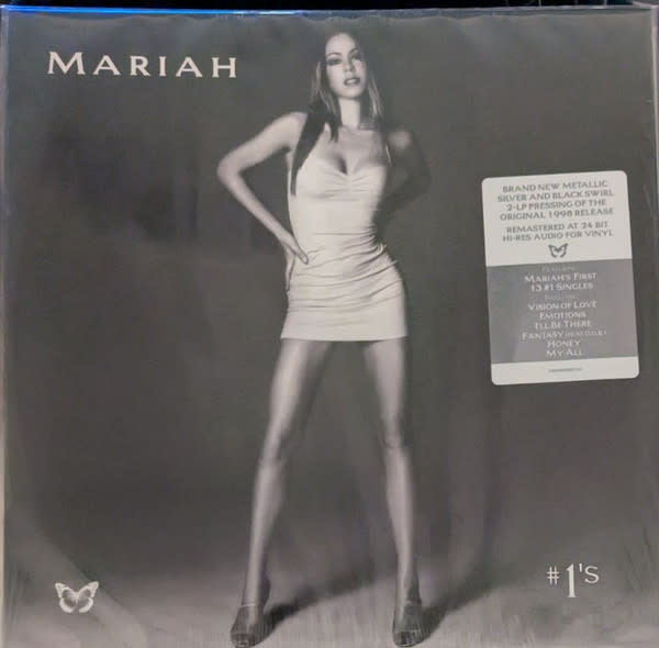 Mariah Carey - #1's 2LP (2024 Reissue), Metallic Silver & Black Swirl, Compilation