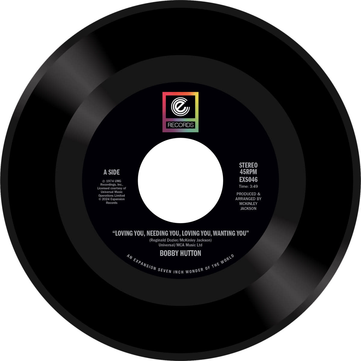 Bobby Hutton – Loving You, Needing You, Loving You, Wanting You / Watch Where You're Going 7" (2024 Reissue, Expansion)