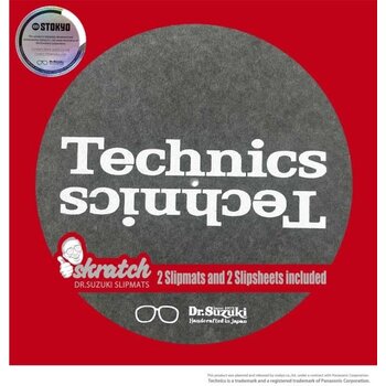 Dr. Suzuki x Technics (LARGE LOGO) 12" Skratch Slipmat + Slipsheet Pair